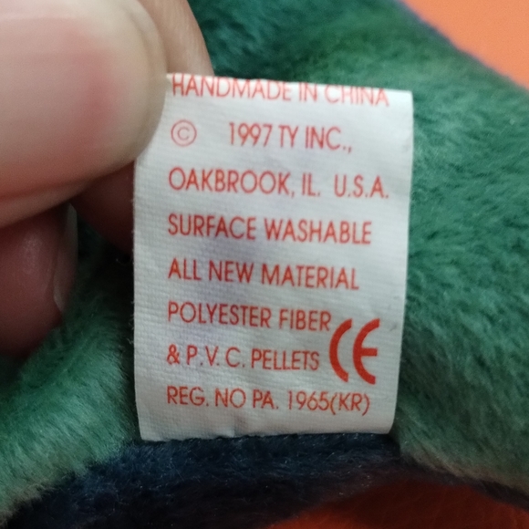 ✓Ty Beanie Babies 1997 Rainbow the Chameleon - Picture 9 of 11